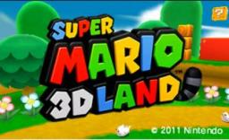 Super Mario 3D Land Title Screen
